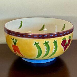 GUC Studio Nova KT382 'Summertime' Decorative Ceramic Salad / Serving Bowl